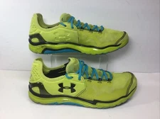 Under Armour Heat Gear Running Shoes Mens Sz 13 Neon Yellow Sneakers 1235671-317