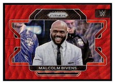 2022 Panini Prizm WWE Prizms Ruby Wave #85 Malcolm Bivens 