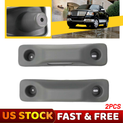 2x Gray inner Trim Cover Fit 2004-08 Ford F150 Upper Door Striker Head Liner USA