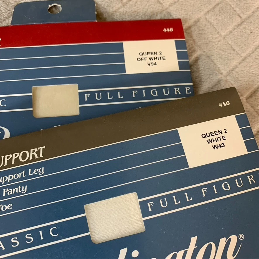 Burlington Panty Hose Stockings White and Off White Bundle of 2 Sheer Size Small - Image 2 of 3