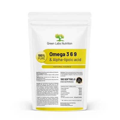 Omega 3-6-9 + ALA + Vit. E Kaps – Herz, Gehirn, Zellschutz, Antioxidativ Support - Bild 1 von 4