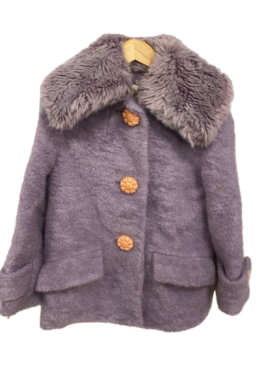 【関税込み】MiuMiu Coats MIUMIU Miu Miu Fox fur Coat Wool Yellow Check AMM1 2020 1047