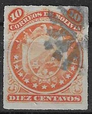 Timbre Bolivie 26 o - 78899FM