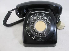 Vintage 1962 AE Automatic Electric Monophone  black desk telephone