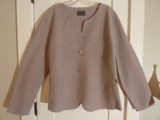 Beautiful Lavender Oska Art To Wear Artsy Lagenlook Wool Jacket Size 3