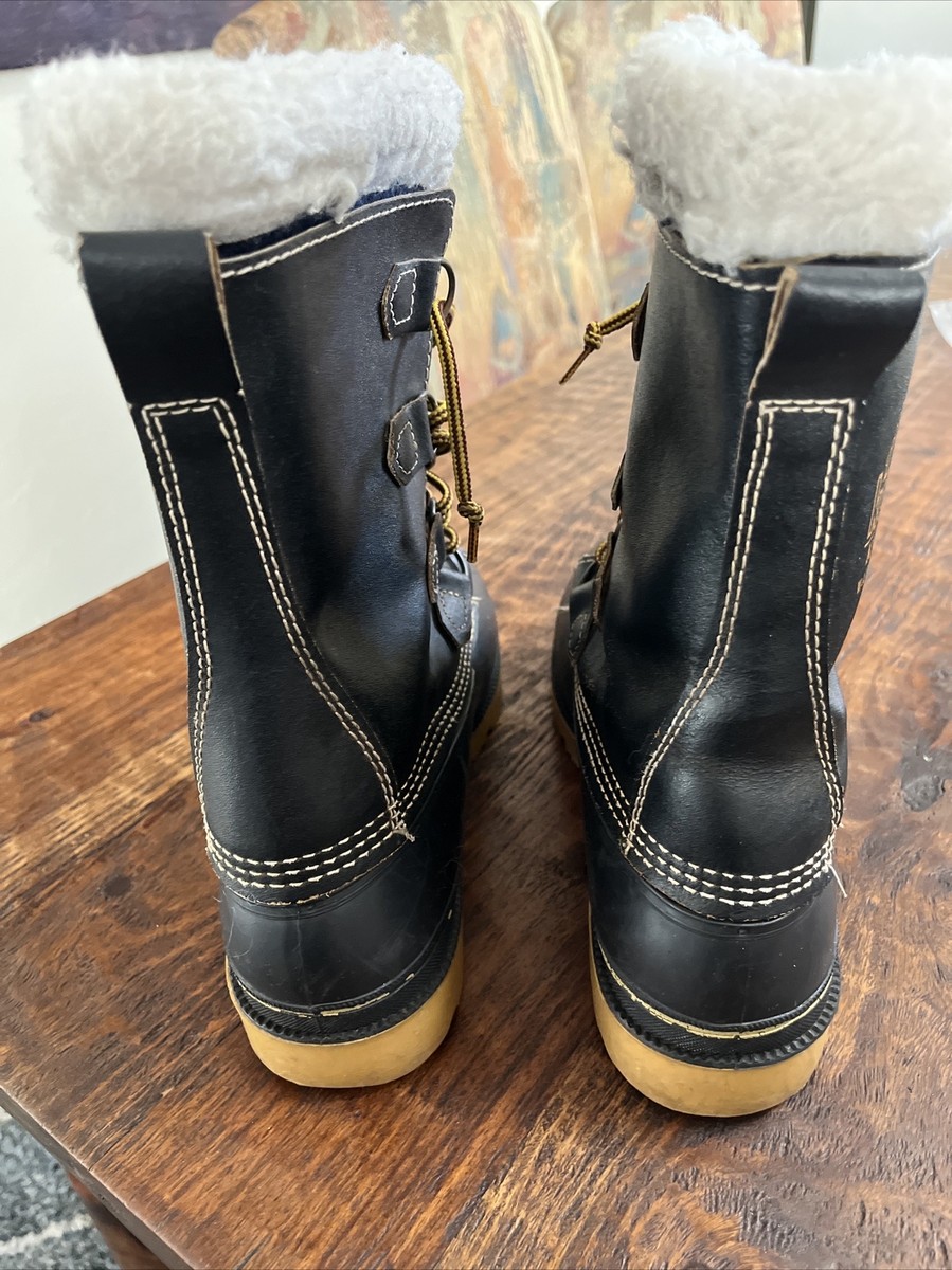 Kamik KW2000 Men\'s Insulated Waterproof Hunter Duck Boots Size 7 Black Leather Kamik KW2000 Men main image 4