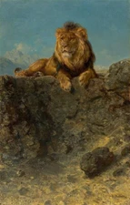 high quality oil painting 100% handpainted on canvas "a lion"
