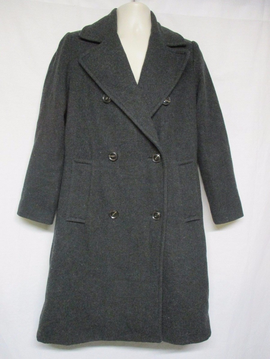 8 Eight Seconds Women's Black Double Breasted Peacoat Trench Coat