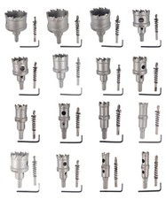 TCT-Lochsäge 16-50 mm Hartmetall für Stahl, Edelstahl NE-Metall Guss - WELDINGER