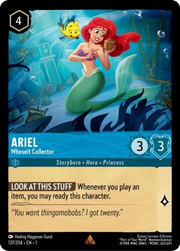 Disney Lorcana The First chapter non-holo Ariel 137/204 | eBay