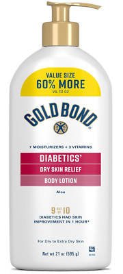 Gold Bond Diabetics' Dry Skin Relief Body Lotion With Vitamin E & Aloe ( 21 oz )