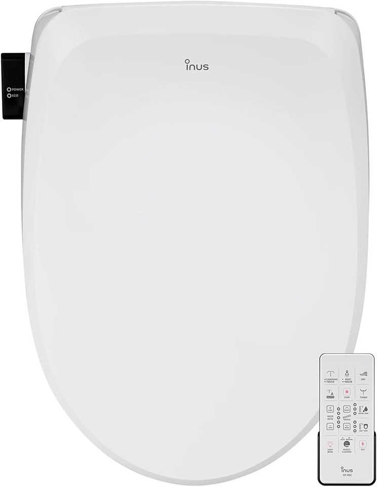 N22 Electric Heated Bidet Toilet Seat Elongated Warm Water Smart Heated