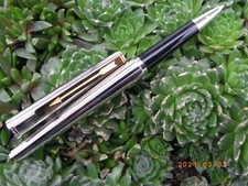 VINTAGE ET RARE STYLO ROLLER PARKER 85 FLORENCE PLAQUE ARGENT NEUF DE STOCK