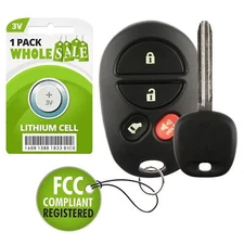 Replacement For 2004 2005 2006 2007 2008 2009 2010 Toyota Sienna Key + Fob