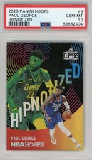 { Pop 4 } 2020 Panini Hoops - Paul George - Hipnotized - #3 - Clippers - PSA 10