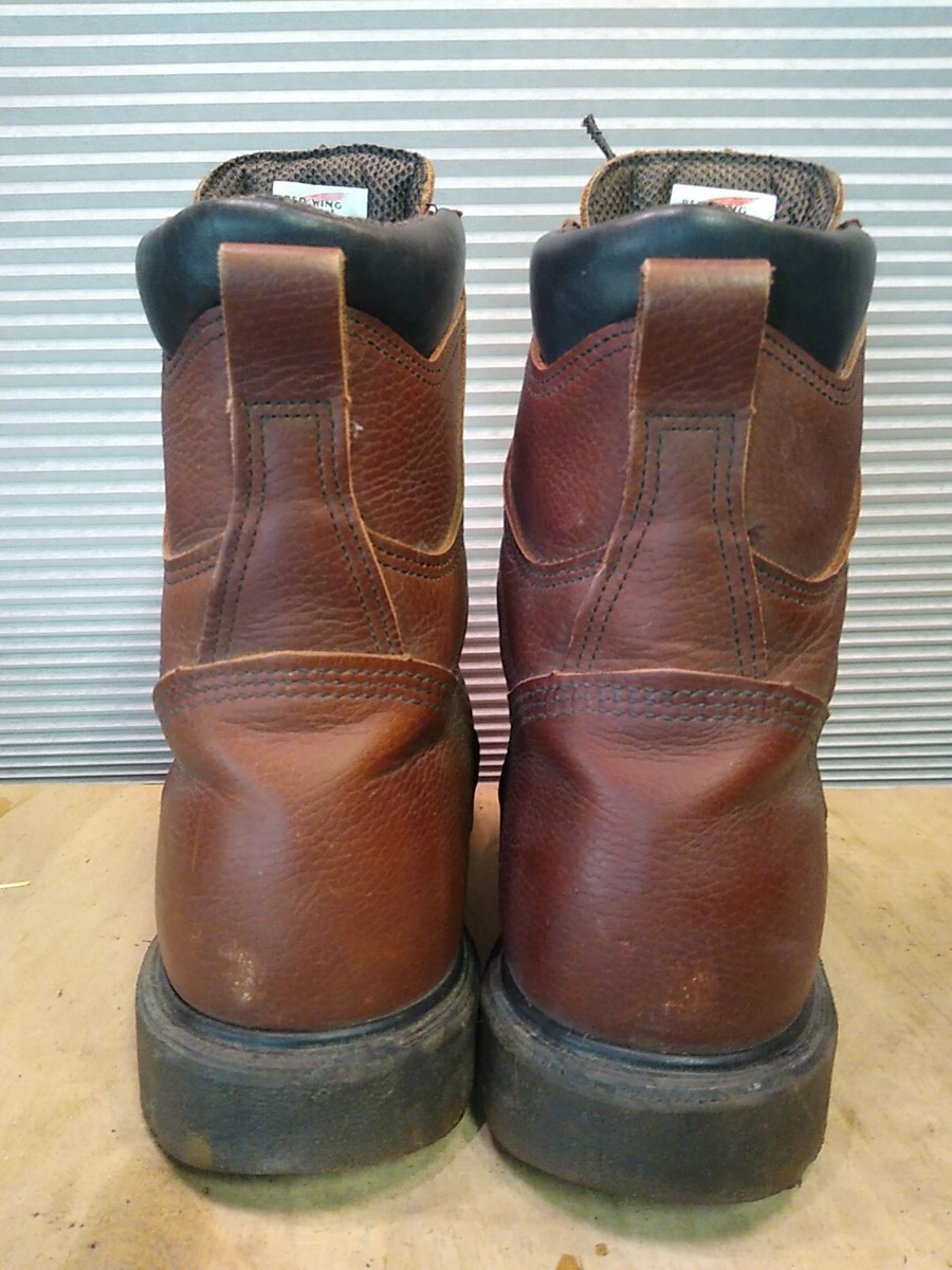 Red Wing ASTM F2413-05 Brown 8 Leather Steel Toe Work Boots