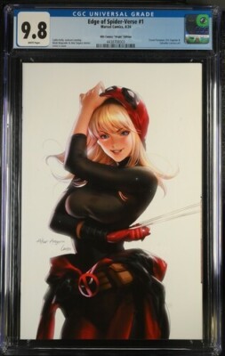 MARVEL - EDGE OF SPIDER-VERSE #1 LEIRIX LI VIRGIN VARIANT COA /600 CGC 9.8