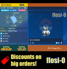 6IV Shiny Iron Bundle Delibird Pokemon Scarlet and Violet