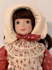 Russ Berrie & Co. Calico Cousins Collectible Porcelain Doll Amanda Style #1666