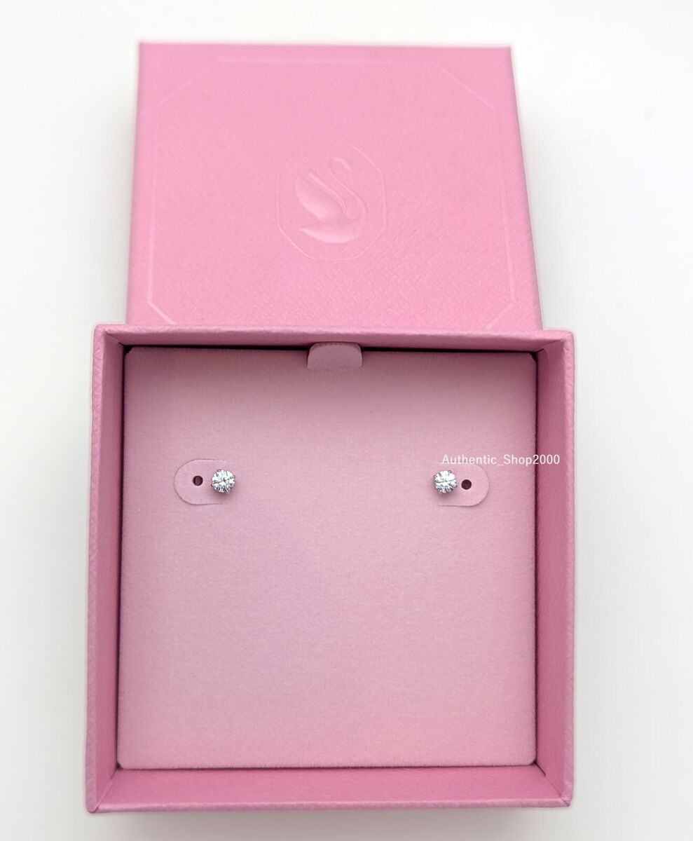 New Authentic SWAROVSKI Brand Rhodium Attract Round PE Stud New Authentic SWAROVSKI Brand Rhodium Attract Round PE Stud