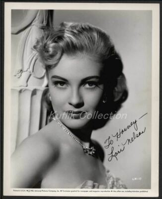 Lori Nelson - Signed Vintage Celebrity Autograph Photo - Hot Rod Girl