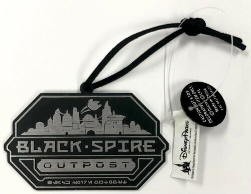 Disney Parks Star Wars Galaxy's Edge Black Spire Outpost Logo Metal Ornament New - Picture 1 of 10