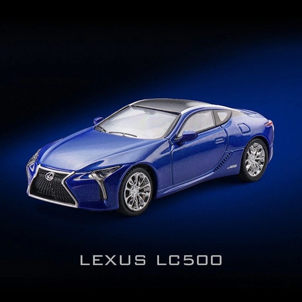 京商 LEXUS LC500h Structural Blue 1/43 Enchery 1:64 Blue JDM 2017 LC500 Coupe Sports Model Diecast Metal