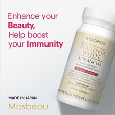 MOSBEAU Placenta White Advanced Supplement 120 Tablets / 650mg - USA seller