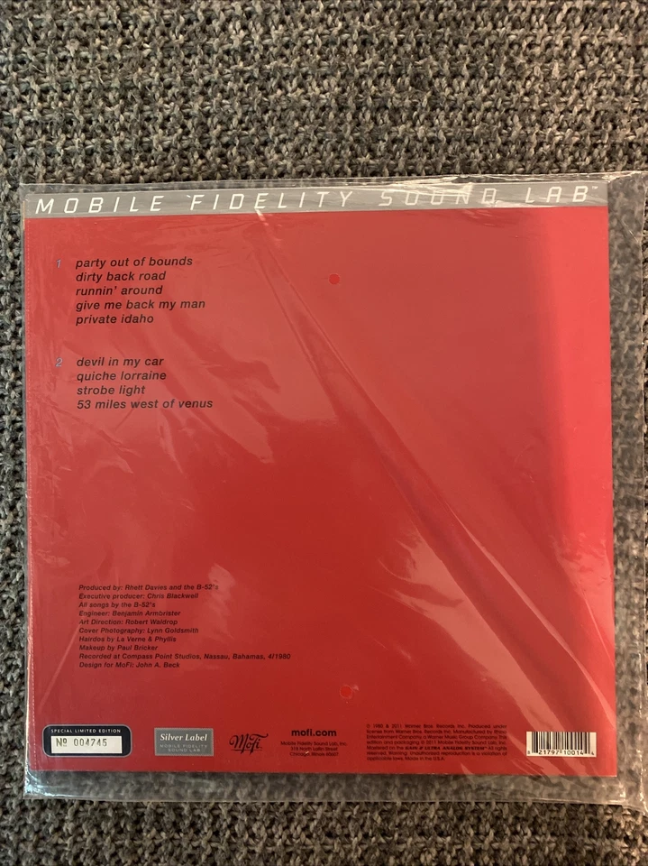 The B-52’s Lp SEALED Wild Planet 2011 MFSL Limited Edition N 004745 New - Image 3 of 4