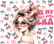 Soft Girl/Blonde, Mouse Pad, Sublimated, Can Personalize, Made to Order mp337 