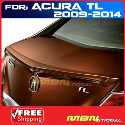 09-14 For Acura TL Trunk Lip Spoiler Paint Clear Coat R530P BASQUE RED PEARL