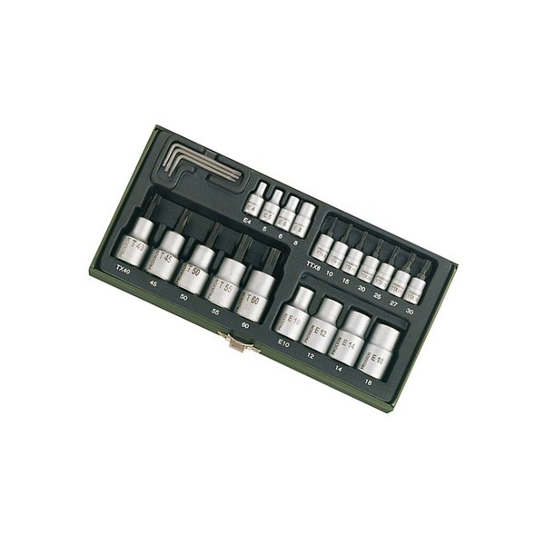 PRN23102 SchlüSselsatz Torx® Chrom-Vanadium-Stahl Anz.Stk: 23 Proxxon-image