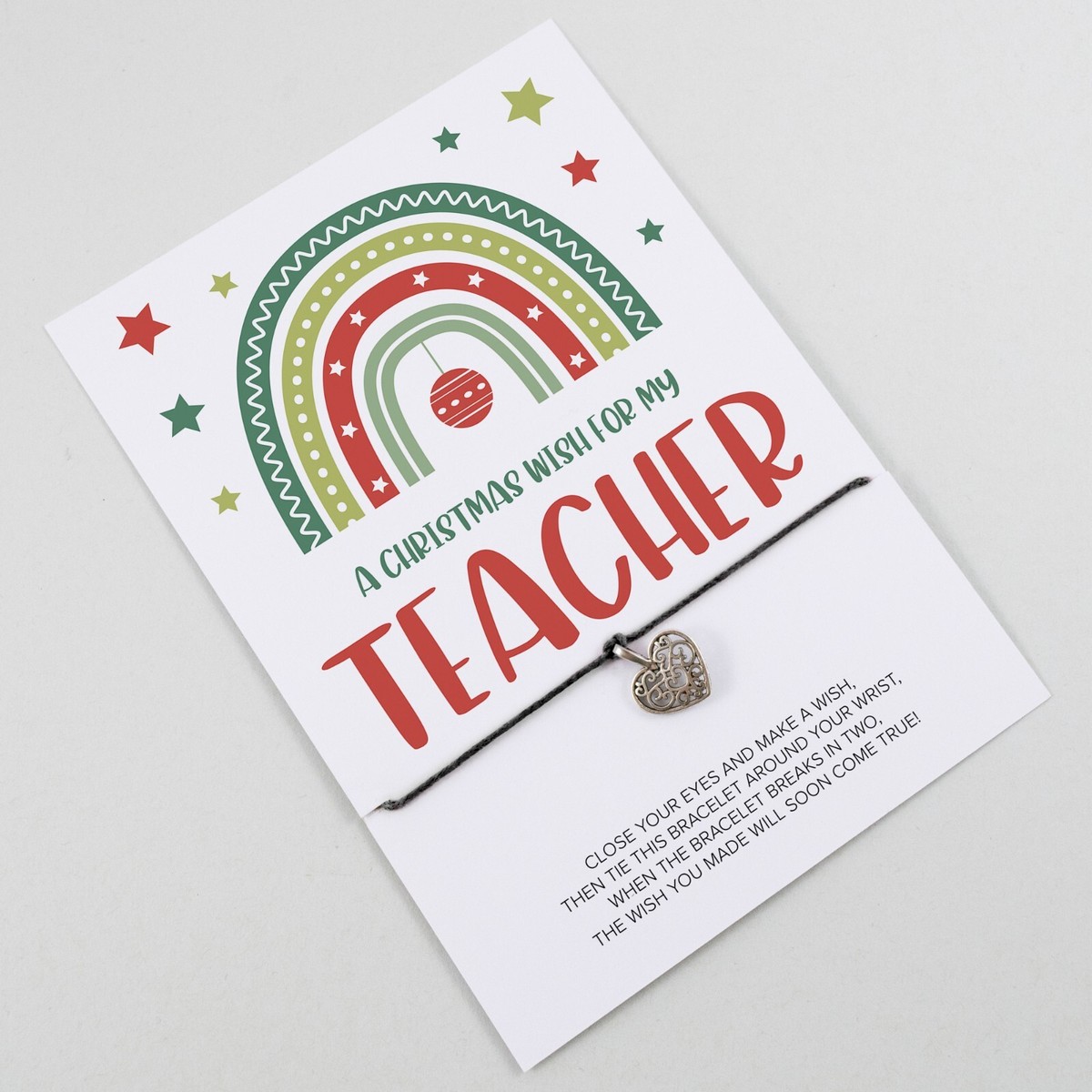 Christmas Eve Wish Bracelet Teacher Wish Stocking Filler