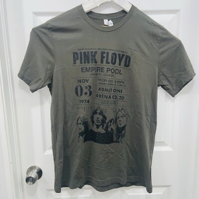 Pink Floyd 1974 Concert Tour Ad /ticket Army Green T Shirt XL | eBay