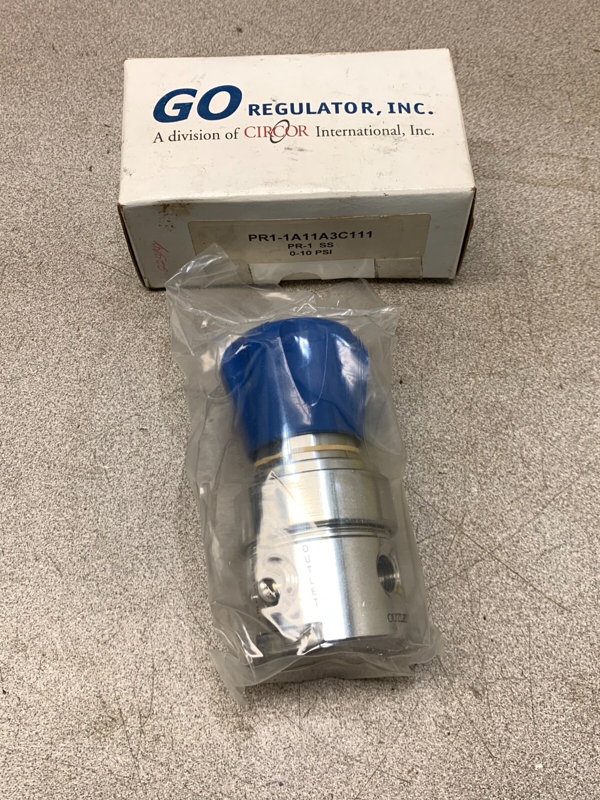 NEW IN BOX GO INC. 010PSI. REGULATOR PR11A11A3C111 eBay