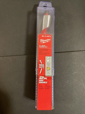 Milwaukee 48-13-0873 Hardened Impact Rated Shank Ship Auger Bit, 7/8'' x 6''