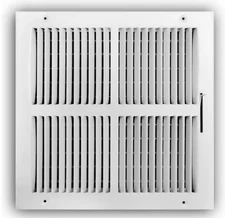 2 PACK - NEW Everbilt 12 in. x 12 in. 2-Way Steel Wall/Ceiling Register - White