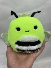 Squishmallow Official Kellytoy Plush Black Light Sunny the Bumble Bee 8" (SH)