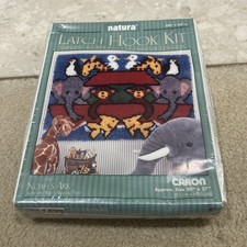 Caron Natura NOAH  S ARK Latch Hook Kit 20x27  NEW Sealed USA
