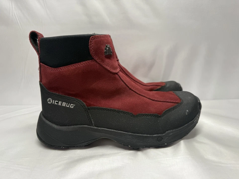 Icebug Metro2 Mujer Invierno Rojo Tachonado Nieve Hielo Botas EE. UU. L7 Impermeables Foto 4 de 4