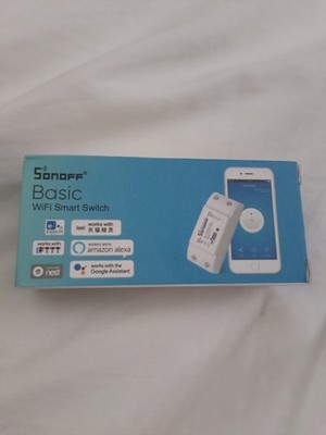 Sonoff Basic WiFi Smart Switch Remote Control 10A 90-250V Alexa, Google, White
