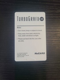 Keith Courage in Alpha Zones Turbo Grafx 16 Cartridge and Case Untested