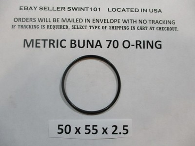 50mm ID x 55mm OD x 2.5mm thick O-ring.  Buna-70.   Quan 1.