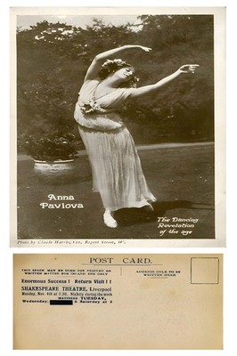 Anna Pavlova (1910s) Dance Poster - UK Masterpiece    - 24x36  - Classic