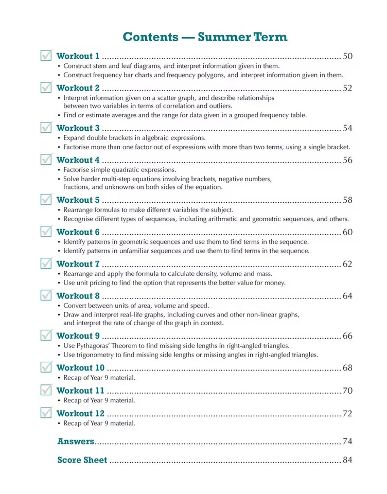 Year 9 Maths Workbook Pack Ages 13-14 CGP Collins KS3 with Answers NEW - Image 4 of 4