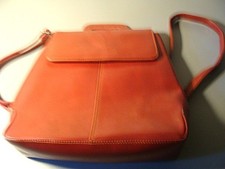 Zaino-borsa a mano in pelle DAVID JONES rosso