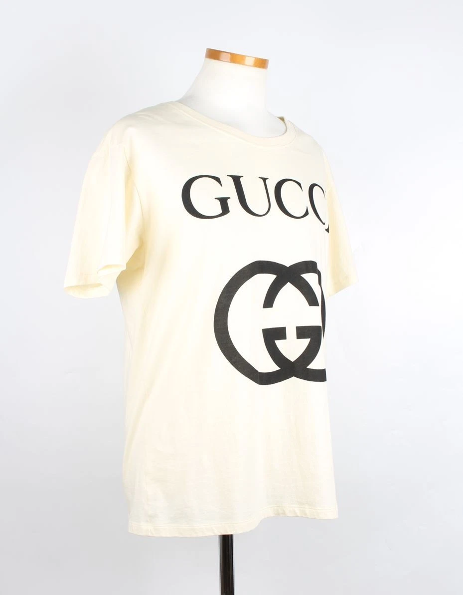 T shirt Gucci con logo ad incastro 12345 71237815