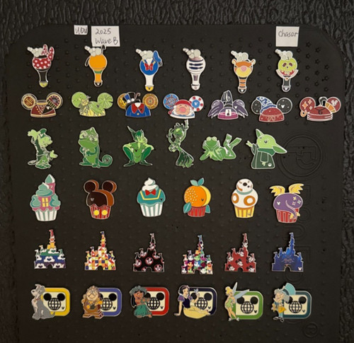 2025 Walt Disney World Wave B Hidden Mickey Pins