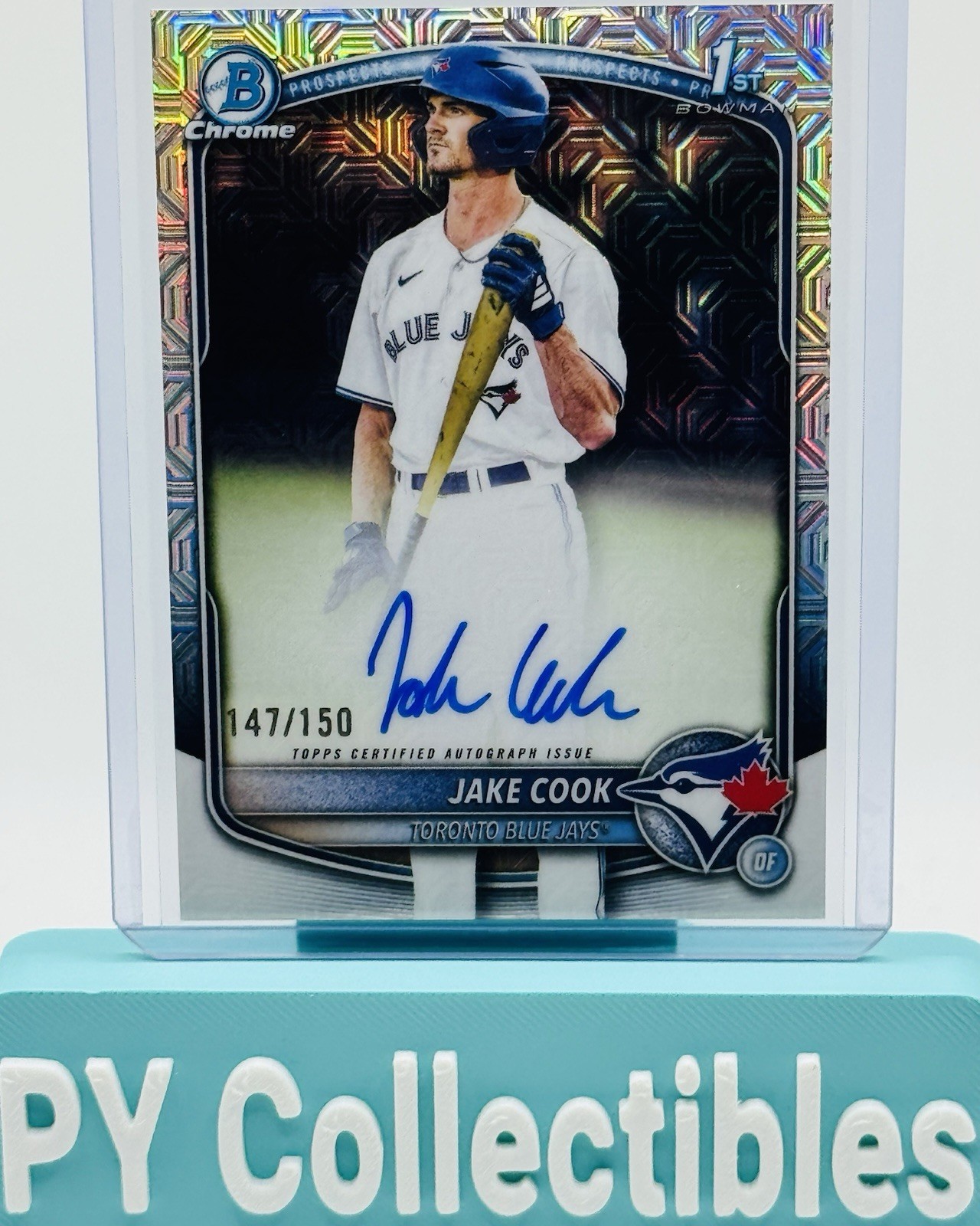 2025 Bowman Draft Chrome HTA Choice Refractor #CPA-JC Jake Cook RC Auto /150