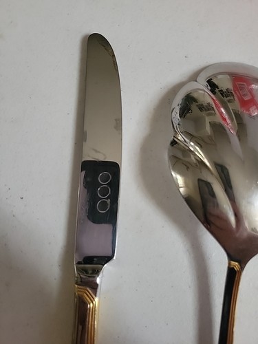 2 Stück Yamazaki Patrick, schwarz und gold Servier- und Tafelmesser - Bild 6 von 7